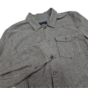 Rails Kerouac Mire Men's Shirt Jacket L Houndstooth Cotton Button Front Casual